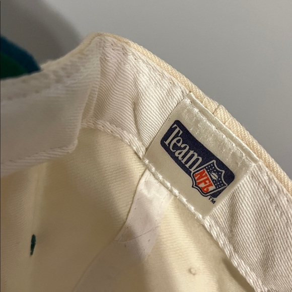 Vintage 90s Miami Dolphins Hat Team NFL size 7 1/2 Pro Model New Era Wool - Picture 8 of 9